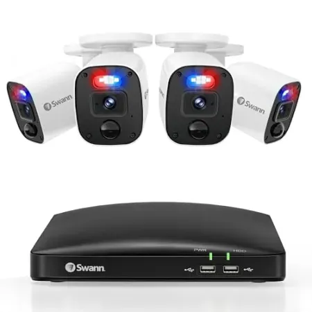 Swann 4-Channel 4-Camera 1080p HD Security System w/ 64GB DVR