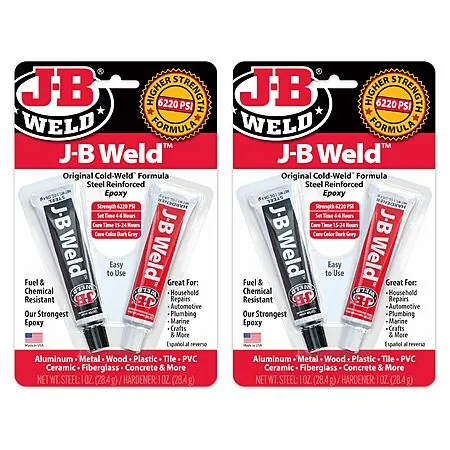 2-Pk J-B Weld Original Steel Reinforced Epoxy