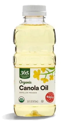 16oz 365 by Whole Foods Market Organic Canola Cooking Oil
