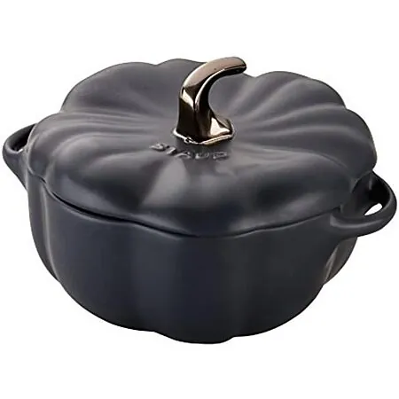 Staub 0.75-Qt Petite Ceramic Pumpkin Baking Dish (Matte Black)