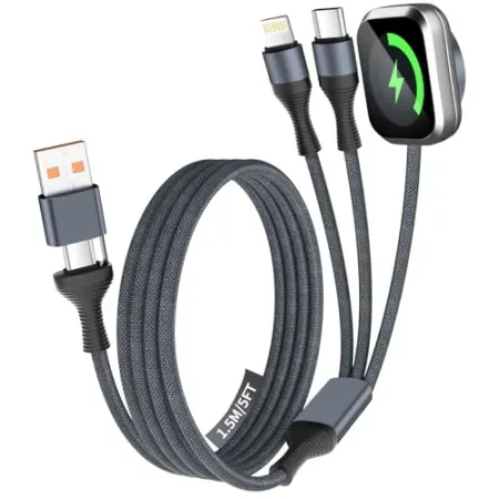 5' Firsting 3-in-2 Multi Charging Cable