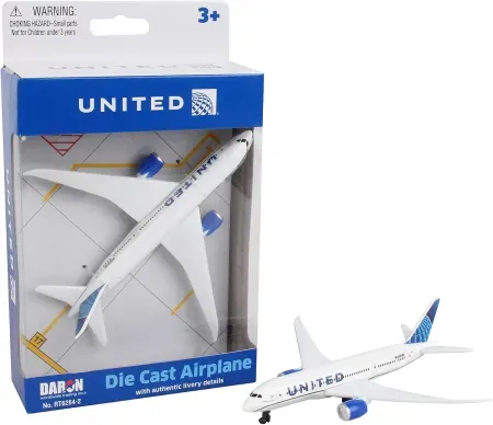 Daron 5.75" United Airlines Die-Cast Toy Airplane Model