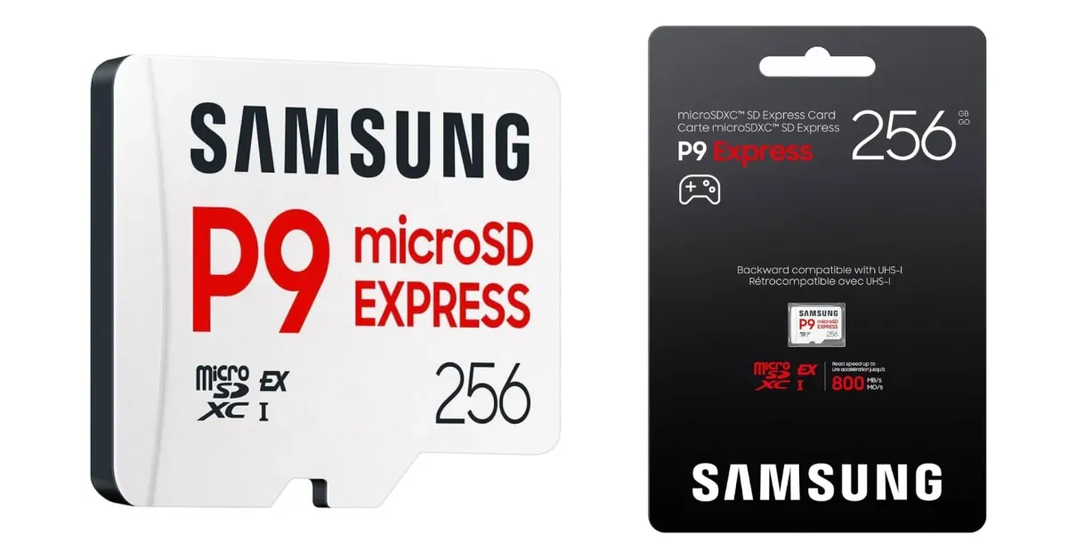 Samsung’s 256GB P9 Express microSD card to