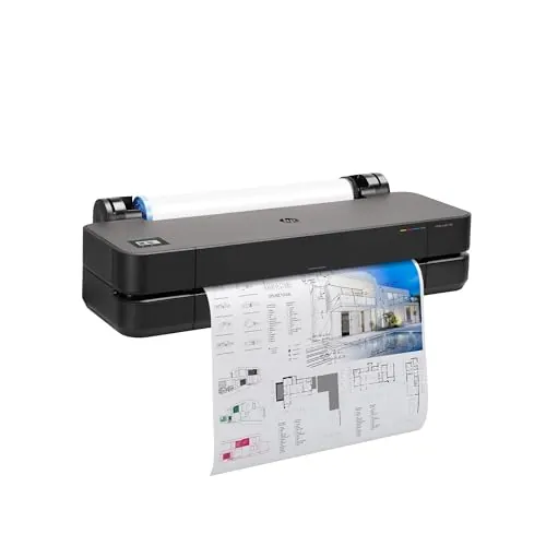 HP DesignJet T210 Large Format 24-Inch Plotter Printer for Easy CAD & Poster Prints