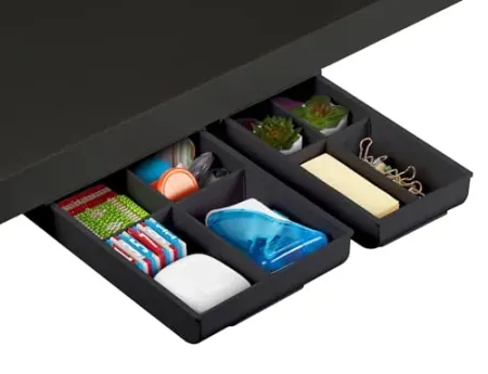 2-Pack Bostitch Konnect Under Desk Drawer w/ 4 Dividers