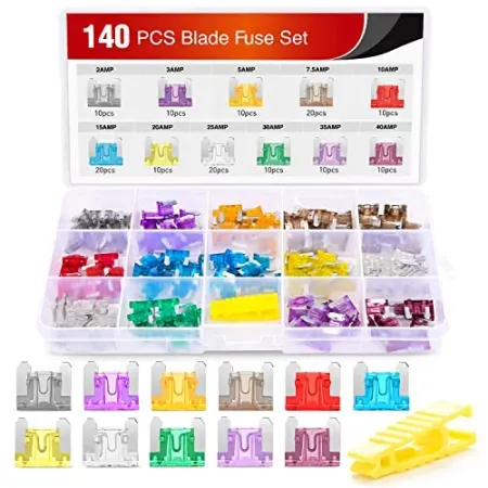 140-Piece Nilight Low Profile Mini Blade Fuse Assortment