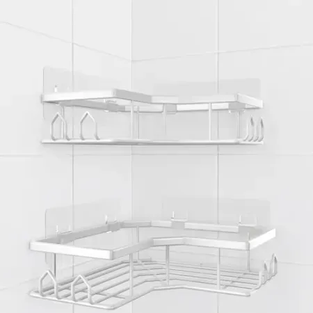 2-Pack QHMCHLDZ Adhesive Shower Caddy