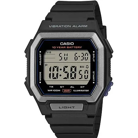 Casio W-738H Series LED Digital Sports Watch w/ 10-Year Battery Life (Black)