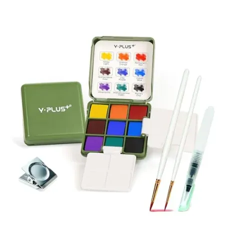 9-Piece YPLUS Pocket Watercolor Set