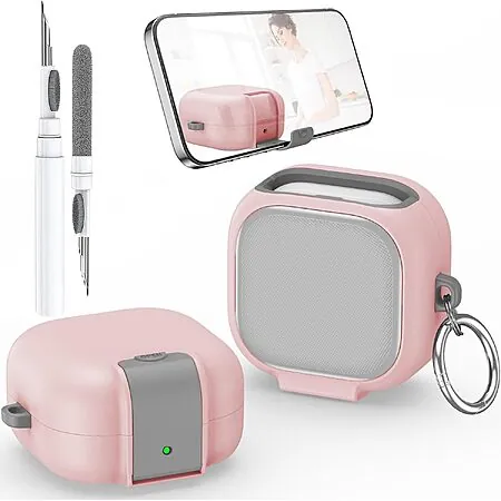 OTOPO Earbuds Case Cover for Galaxy Buds 4/4 Pro w/ Phone Stand & Carabiner