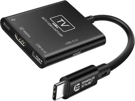 JSAUX Video Capture Card for Nintendo Switch 2/Steam Deck / ROG Ally