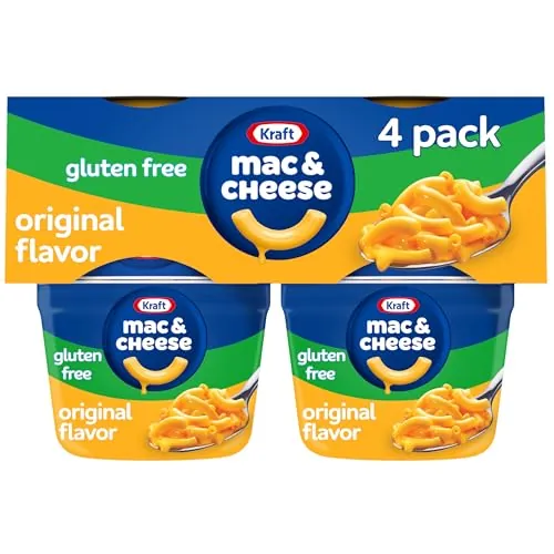 Kraft Gluten Free Original Mac & Cheese Macaroni and Cheese Dinner 2 x 4-Pack 1.9-Oz