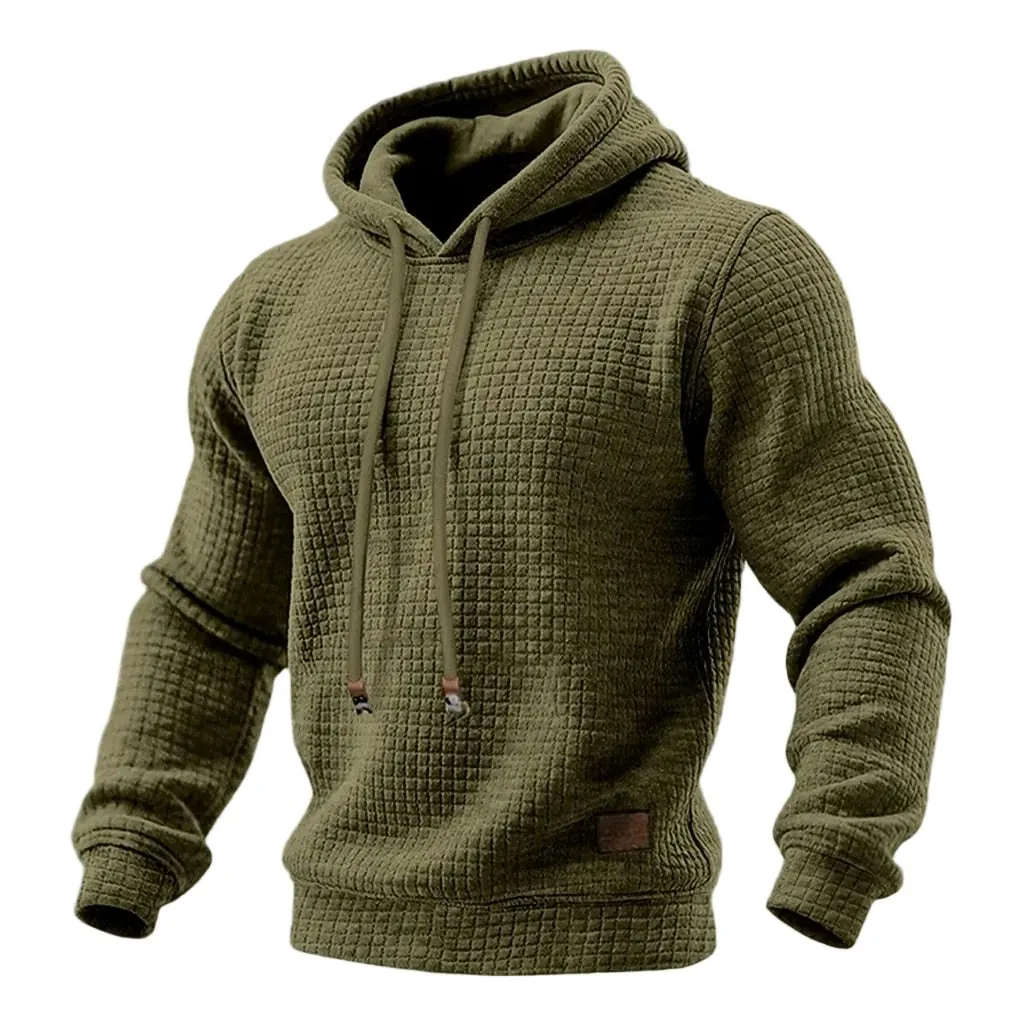 Men's Classic Textured Waffle Hoodie for 2