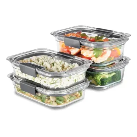 Set-of-4 Rubbermaid Brilliance Glass Food Storage Containers