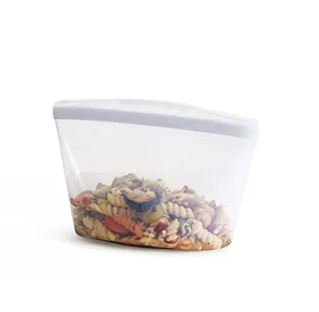 Stasher Reusable 4-Cup Silicone Leak-Free Food Storage Bowl