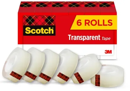6-Pack Scotch 3/4" x 1296" Transparent Tape