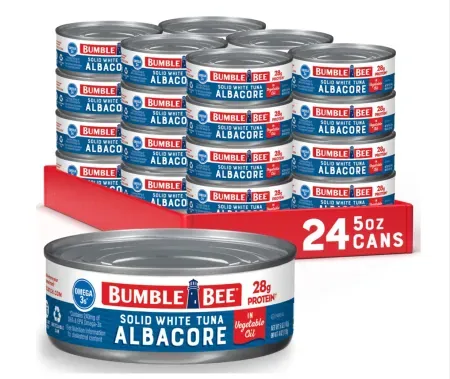 24-Pack 5oz Bumble Bee Solid White Albacore Tuna