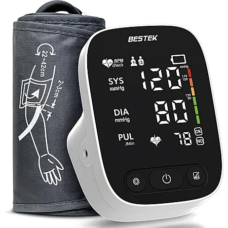 BESTEK Blood Pressure Monitor Automatic Arm BP Cuff (9"-17" Adjustable)