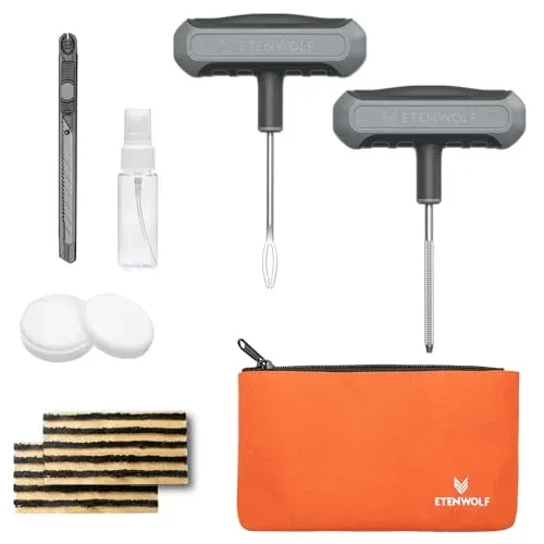 ETENWOLF 16-Piece Flat Tire Plug Repair Kit