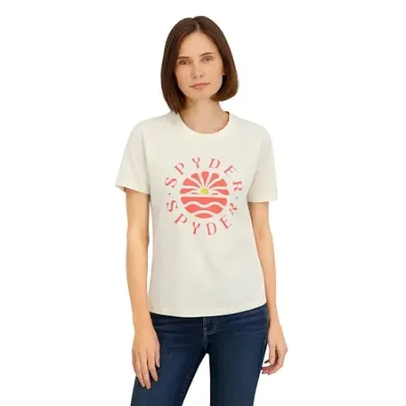 Spyder Women's Retro Sunset Graphic Short Sleeve Tee T-Shirt