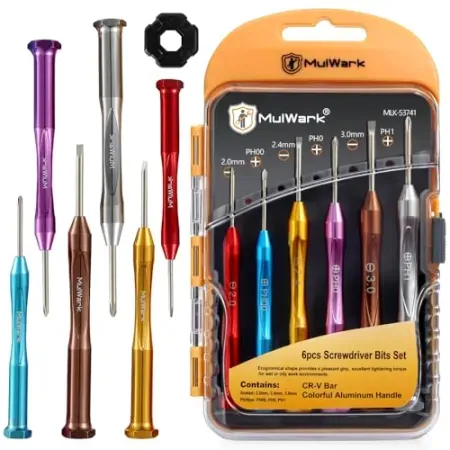 6-Piece Mulwark Magnetic Mini Precision Screwdriver Set