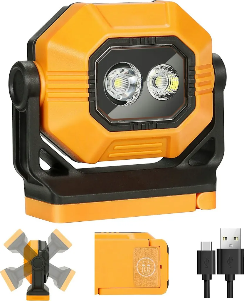 Easymaxx Rechargeable Magnetic 1500LM LED Work Light