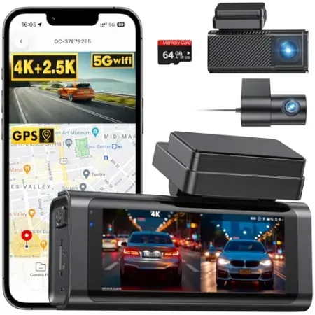 Beferich 4K Front + 2.5K Rear Dash Cam