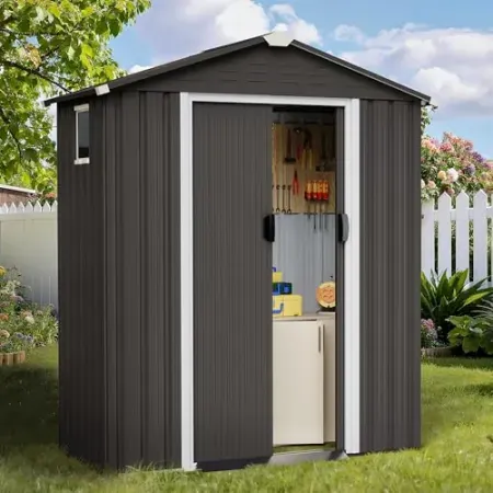 Shintenchi 5' x 3' Outdoor Storage Shed with Window