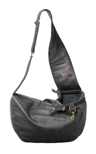 Noah & Paw Vegan Leather Dog & Cat Sling Carrier for Pets 5-18 lbs