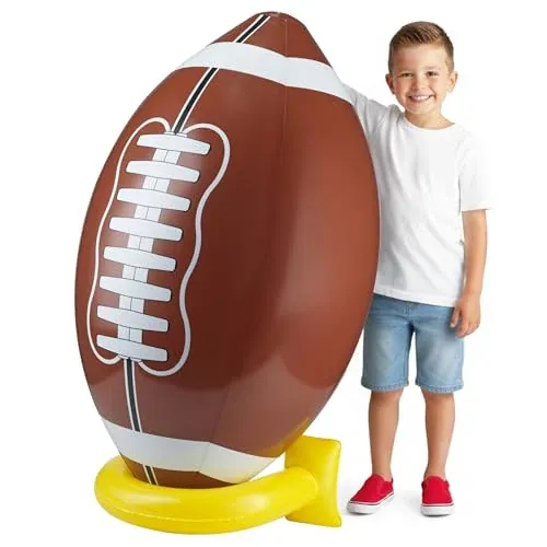 Jumbo Blow Up Football Field Goal Party Decoration with Tee