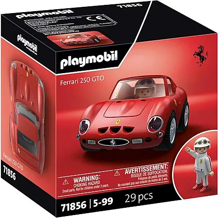 29-Pc Playmobil X Ferrari 250 GTO Collector Car