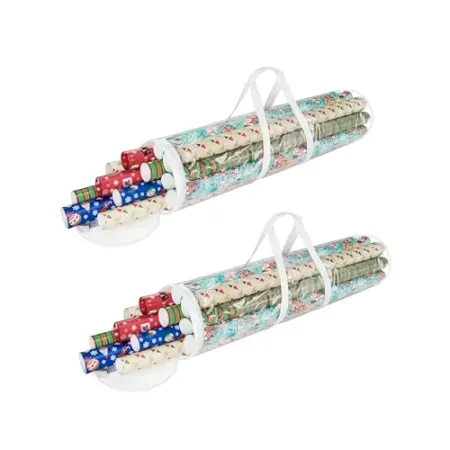 Set-of-2 Elf Stor Wrapping Paper Storage Bags (30" Rolls)