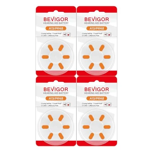 BEVIGOR Hearing Aid Batteries Size 13 (24 Count)