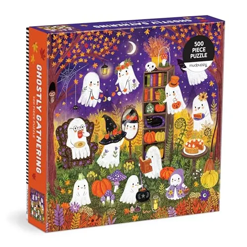 Mudpuppy Ghostly Gathering 500-Piece Jigsaw Puzzle
