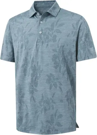 M MAELREG Men's Jacquard Performance Golf Polo Shirt