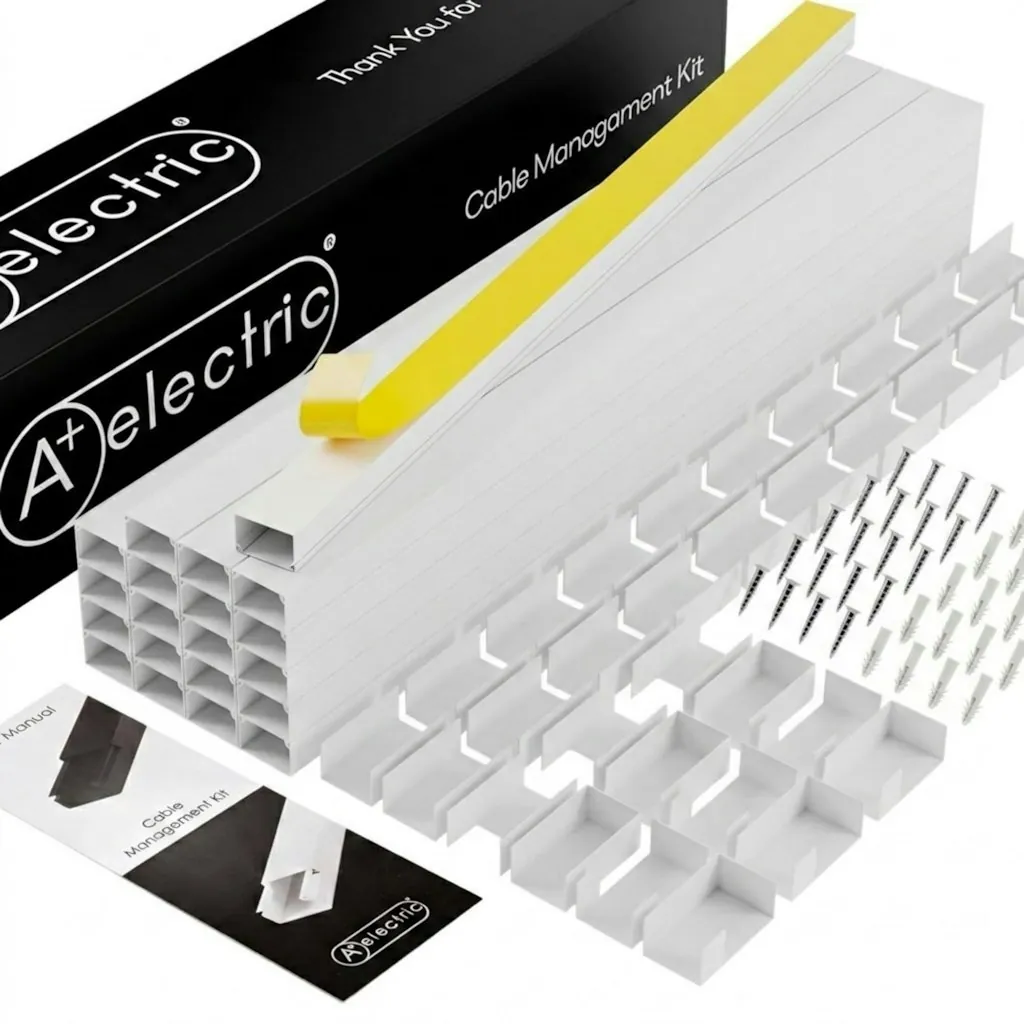 26-Foot Self-Adhesive Electric Cord Cover Kit