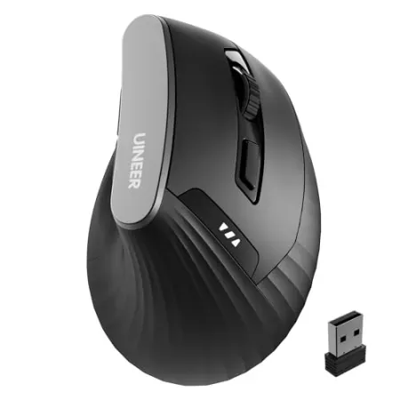 Uineer Ergonomic 2.4G Wireless Rechargeable 4-DPI Vertical Mouse