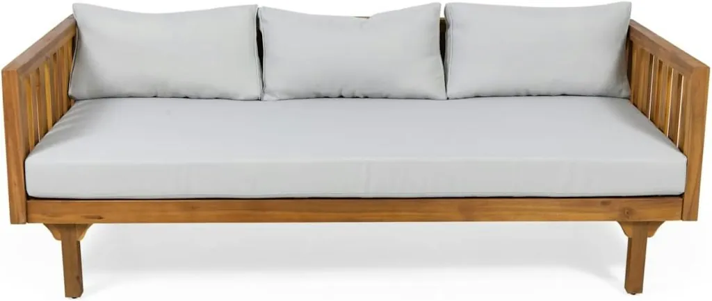 Christopher Knight Home Tina Outdoor 3-Seater Acacia Wood Daybed