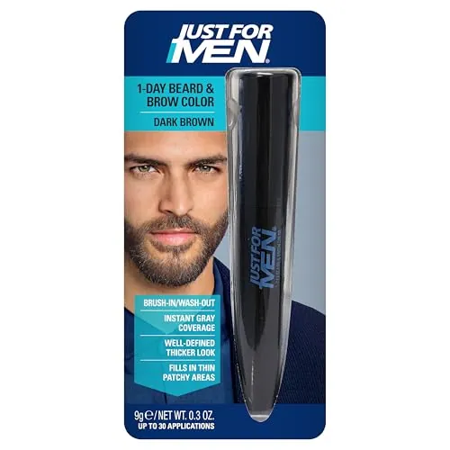 1-Day Beard Color Temporary Brown