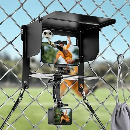 LC-dolida Fence Mount w/ Sun & Rain Visor for GoPro, DJI, Insta360 & Smartphones