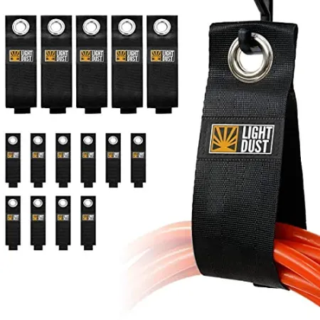 15-Piece LIGHT DUST Garage Organization Tool Organizers and Fastening Straps