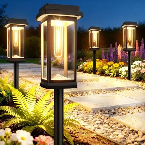 8 Pack Solar Garden Lights 15 Hour Waterproof IP65