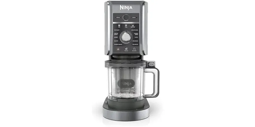 Ninja NC501 CREAMi Deluxe 11-in-1 Ice Cream Maker with 2 XL Family Size Pint Containers