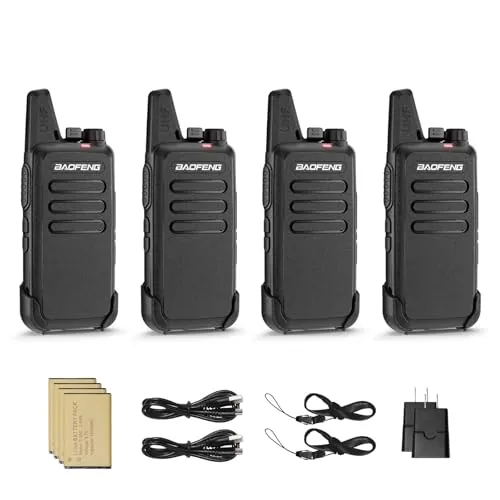 BAOFENG T22 Walkie Talkies 22 FRS Channels 4 Pack