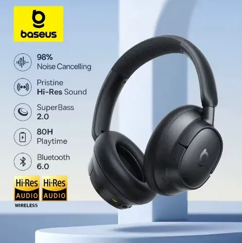 Baseus BH1/EH10 Adaptive ANC Wireless Headphones 45dB