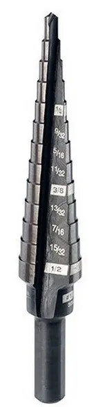 Milwaukee 1/8"-1/2" Step Drill Bit