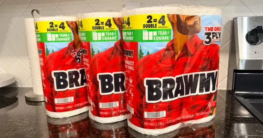 Brawny 3-Ply Paper Towels 6-Count Double Rolls