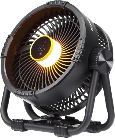 BougeRV 20000mAh Rechargeable Camping Fan w/ Light & App Control