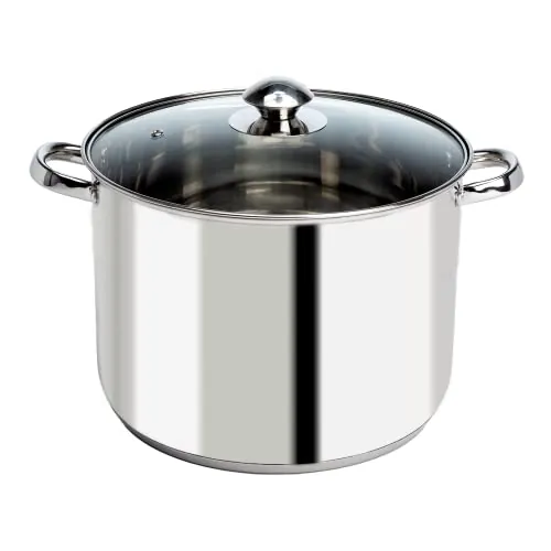 8-Quart Ecolution Stainless Steel Stock Pot w/ Glass Lid
