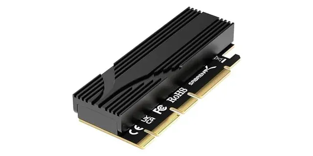SABRENT M.2 NVMe SSD to PCIe x16 Adapter Card w/heatsink(Grade A Refurb)